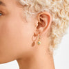 Boucles d’oreilles : Air : Plaqué or