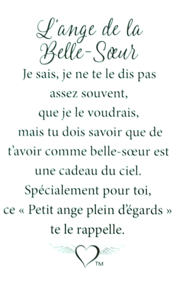 Épinglette Ange : Belle-Soeur