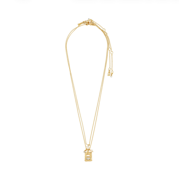 Collier Fire Plaqué or Cristal