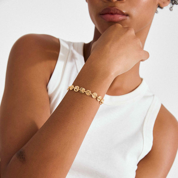 Bracelet Fire Plaqué or Cristal