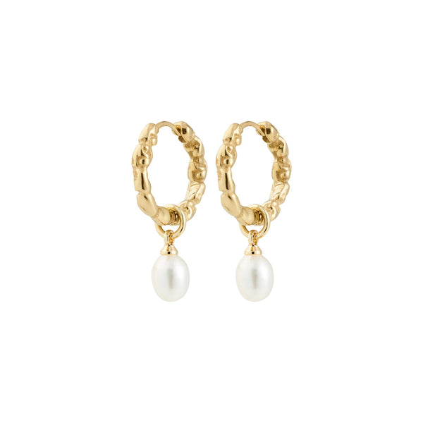 SHIFT perle boucles d’oreilles plaqué or