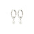 SHIFT perle boucles d’oreilles plaqué argent