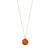 SENSE collier plaqué or/agate