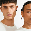SENSE gold-plated/agate earrings