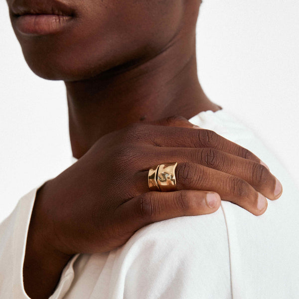 Bague : Ember : Plaqué or