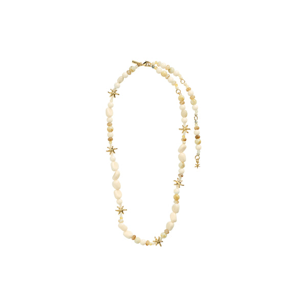 Collier PRISM blanc/plaqué or