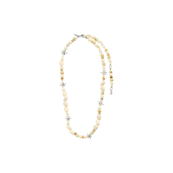 Collier PRISM blanc/plaqué argent