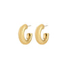 PHASE small gold-plated creoles