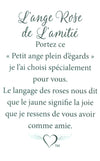 Épinglette Ange : Rose de l'Amitié