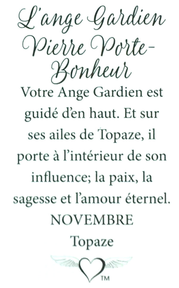 Épinglette Ange: Gardine Pierre (Novembre)