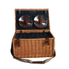 Wicker picnic basket for 6 people with insulated lining