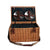 Wicker picnic basket for 6 people with insulated lining