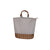 Cream Wicker Oval Base Insulated Picnic Bag