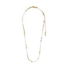 Collier ALISON blanc, plaqué or