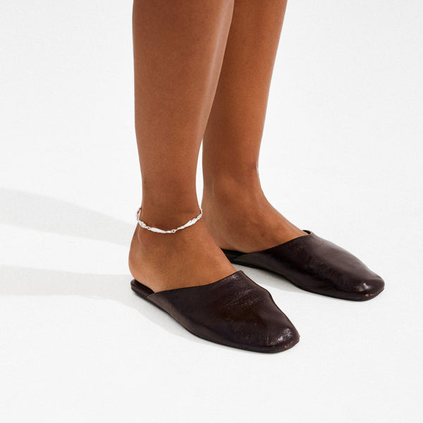 ARIF ankle chain silver-plated