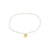 INDIE bracelet Gold Plated White