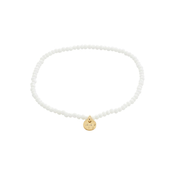 INDIE bracelet Gold Plated White