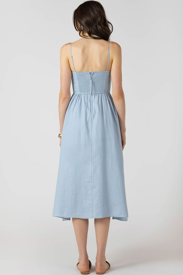 Robe longe taille V