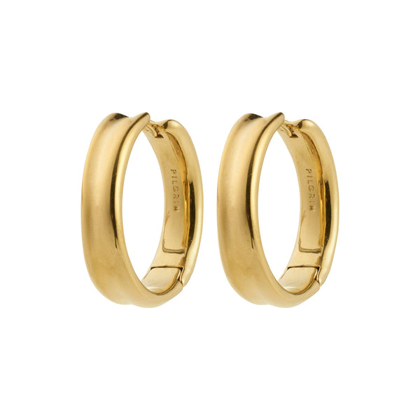 KAYDEN gold-plated creoles