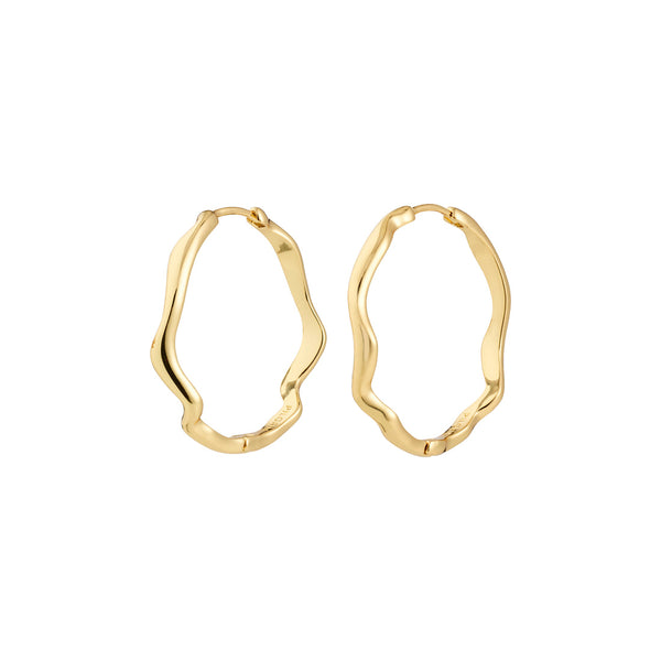 LARKIN boucles d’oreilles plaqué or