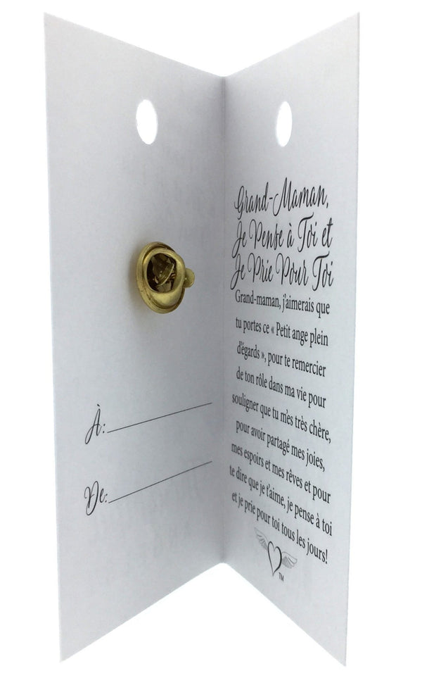 Angel Pin: GRANDMA I THINK AND PRAY FOR YOU