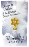 Épinglette Ange : Espoir/courage/cancer
