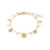 Bracelet : Mylan : Plaqué or : Blanc