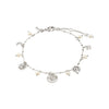 Bracelet : Mylan : Plaqué argent : Blanc
