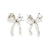 CASSIAN recycled boucles d’oreilles plaqué argent