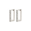 COBY crystal square anneaux boucles d'oreille