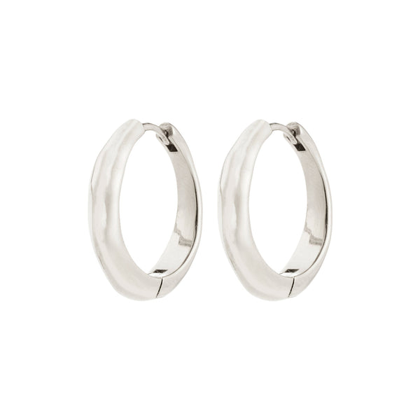HARRISON silver-plated creoles