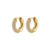 TATUM small gold-plated hoop earrings