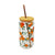 Verre 500 ml - COUVERCLE / PAILLE