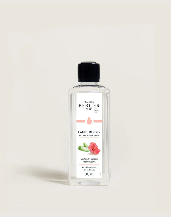 Recharge pour lampe Berger – Amour d’hibiscus – 500 ml – Maison Berger