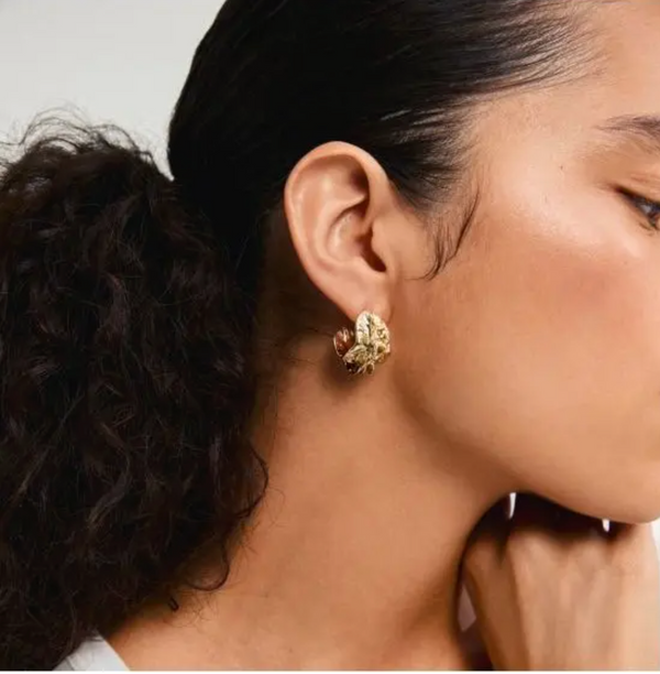 ECLIPSE hoops gold-plated