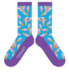 Chaussettes avec des cornets aux bleuets
