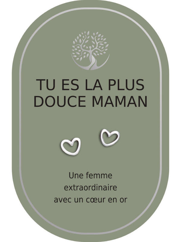 Boucles d'oreilles : Tu Es La Plus Douce Maman