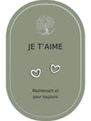 Boucles d'oreilles: Je T'aime