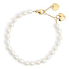 Bracelet Perle Papaye or