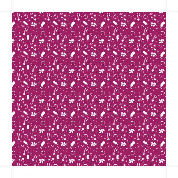 Linge a lunette bleuet dos