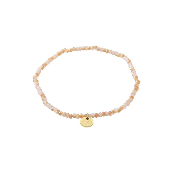 INDIE pink bracelet, gold plated