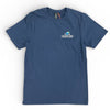 Tee-shirt bleu marine avec broderie