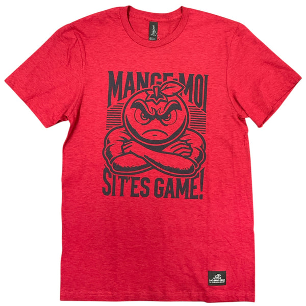 Tee-shirt Rouge Cerise avec dessin à l'avant