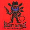 Dessin visible à l'avant du tee-shirt Bleuet Sauvage Rouge