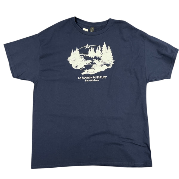 Tee-shirt vie sauvage Bleu Navy