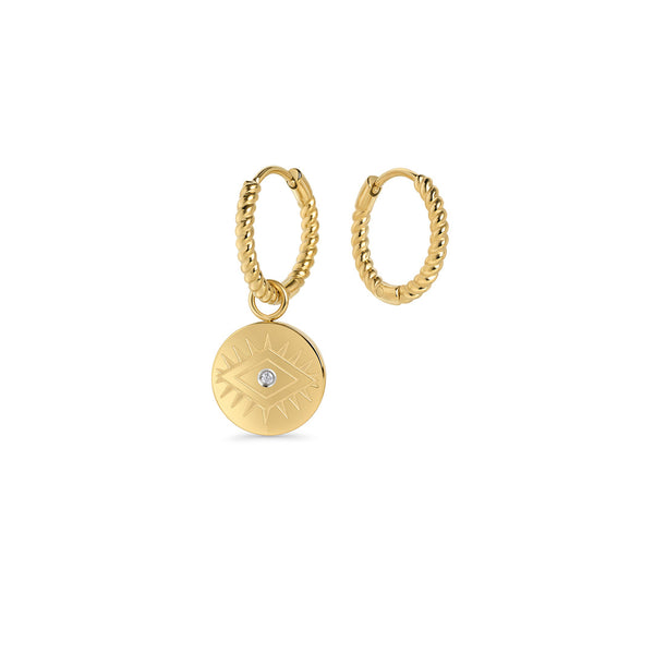 Boucles d'oreilles Iris Huggie