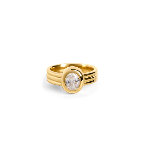 Bague Clemence – doré de Mia