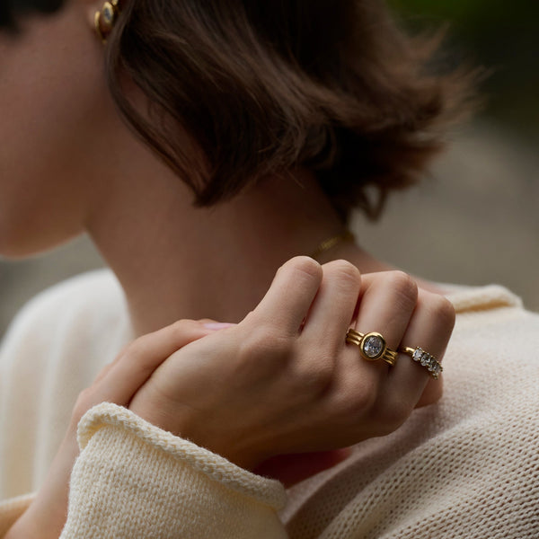 Bague Clemence – doré de Mia