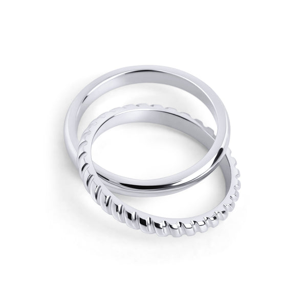 Bague Mika de Mia, fini argenté