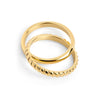Bague Mika de Mia, fini doré